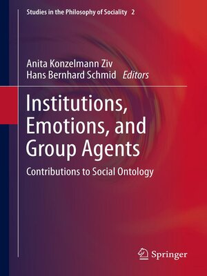cover image of Institutions, Emotions, and Group Agents